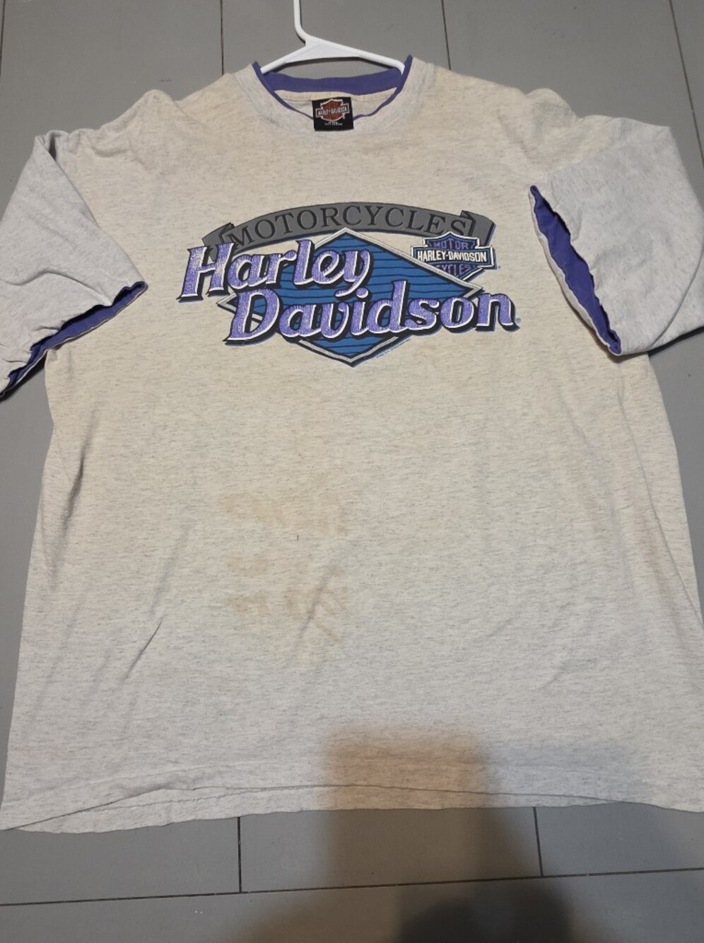 Harley-Davidson Kids' Light Gray Logo Tee
